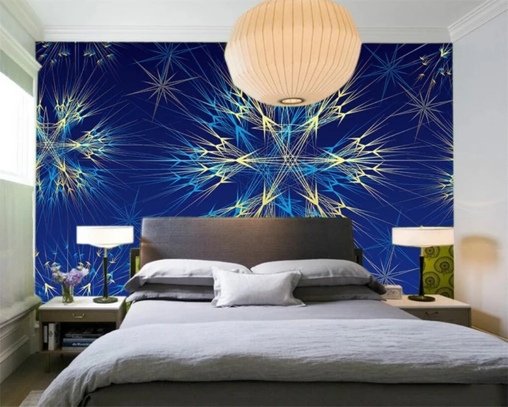 Beibehang papel de parede 3d photo wallpaper blues dream living room bedroom background fashion TV wall | Обустройство дома