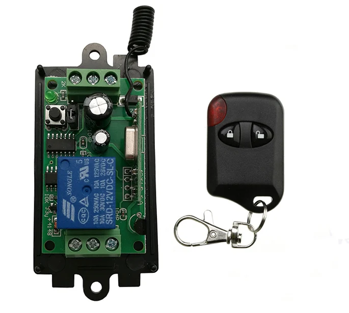DC 9V 12V 24V 1 CH 1CH RF беспроводной переключатель системы дистанционного управления