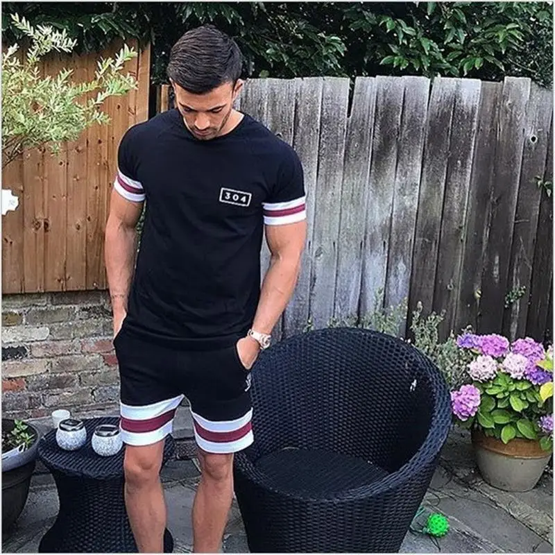 Мужская рубашка для бега 2018 с коротким рукавом спортивная быстросохнущая