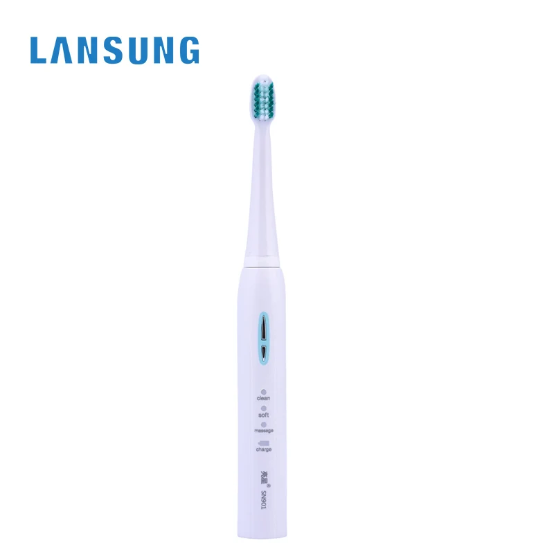LANSUNG SN901 Электрический Зубная щётка Sonic зубная щётка IPX7 Водонепроницаемый щетина DuPont Teethbrush сенными головками, щетка с таймером для ухода за зубами для детей