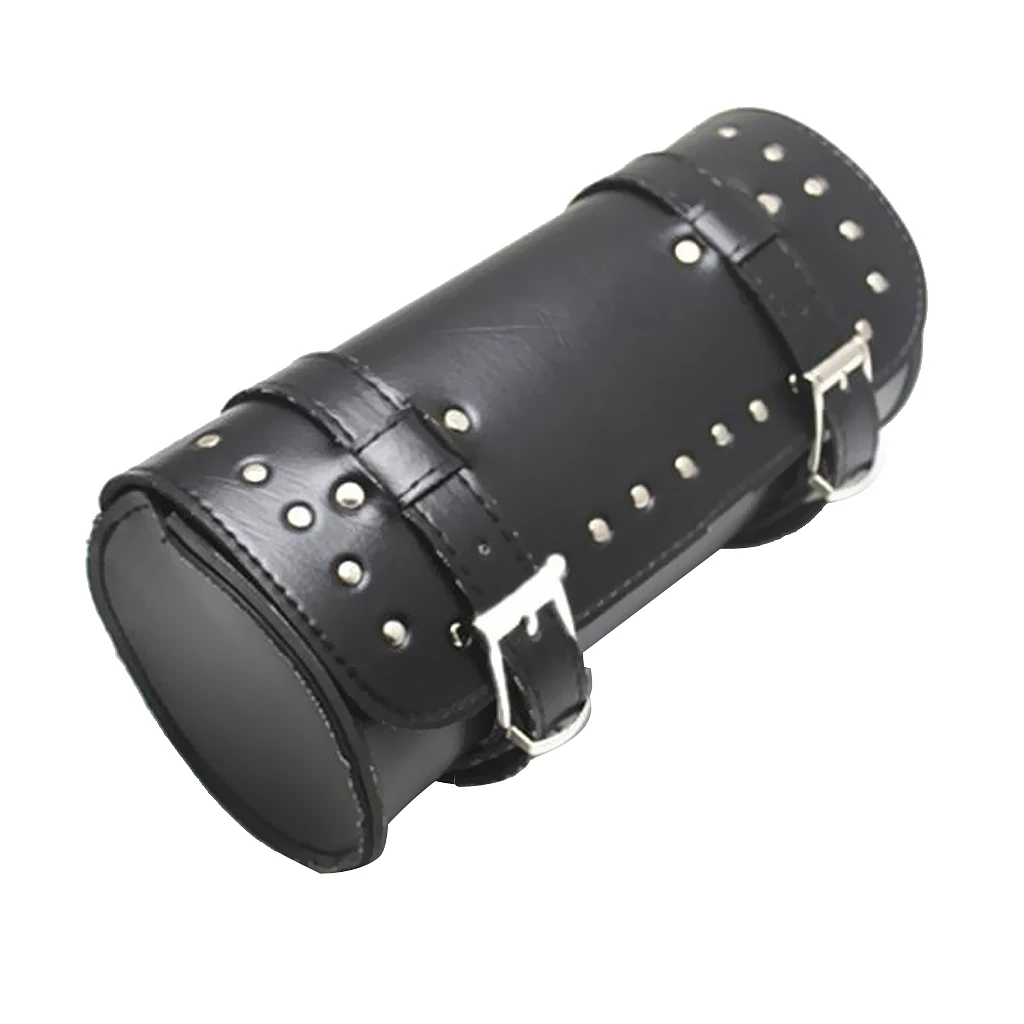 Black Luggage Roll Tool Storage Bag for Custom Motorcycle Touring Reinforced stitching and durable construction |