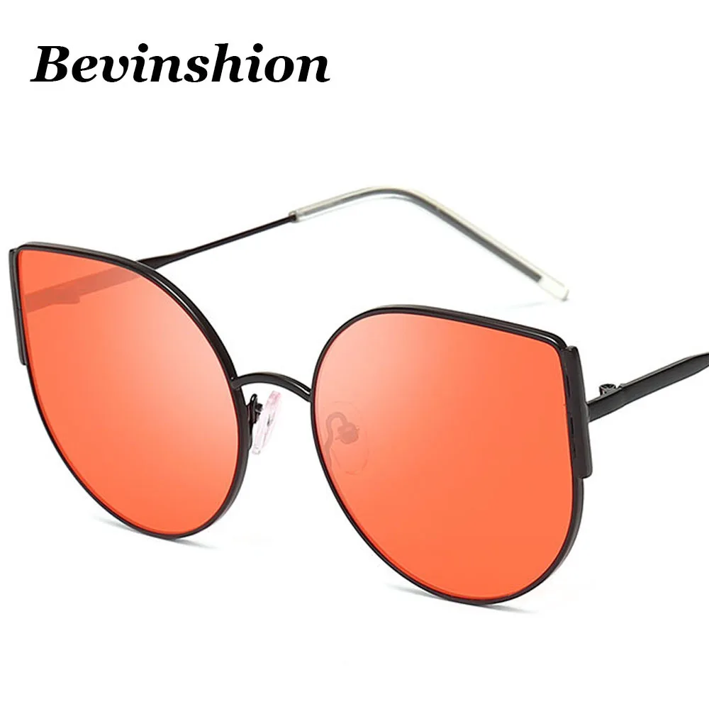 Женские солнцезащитные очки кошачий глаз в металлической оправе|Женские очки| |