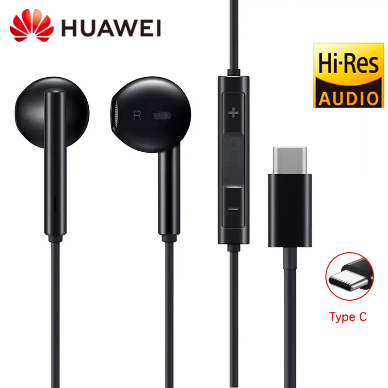 HUAWEI CM33 usb type c наушники C проводные для смартфонов с микрофоном mate 10 20 P20 XIAOMI 8