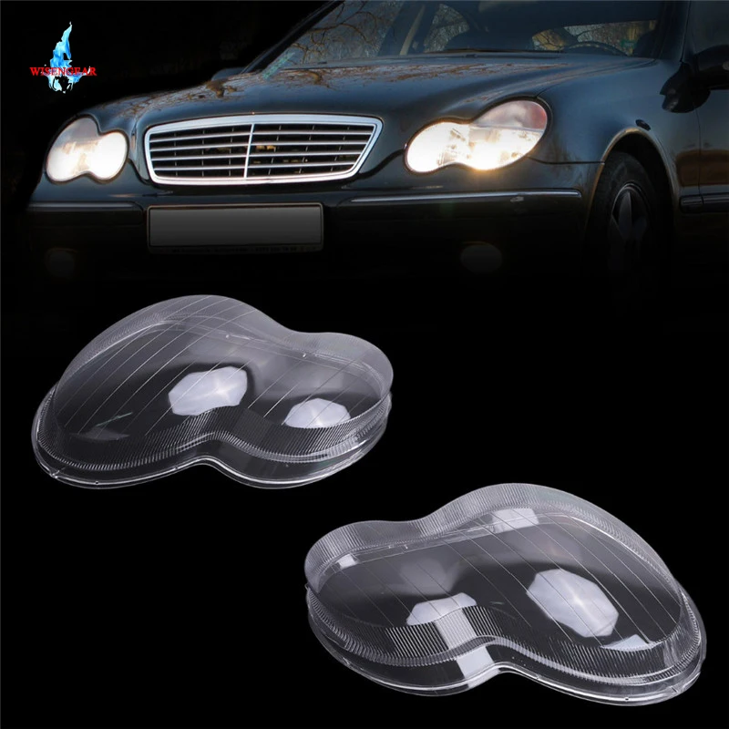 Чехол для фар WISENGEAR чехол стеклянных линз корпус лампы чехлы Mercedes Benz W203 C Class C230 C280