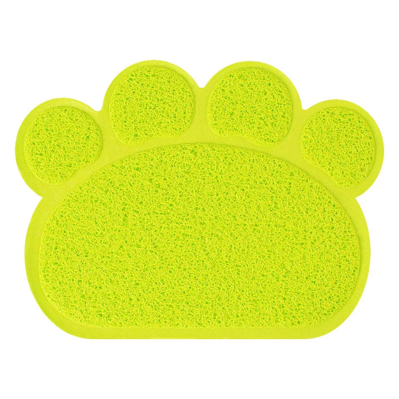 Green 30 см* 40 см Коврик для кормления собак, щенков, кошек, милый коврик для лап, ПВХ, кровать, миска, корм для воды, подстилка, протрите чистые принадлежности для животных - Цвет: Green