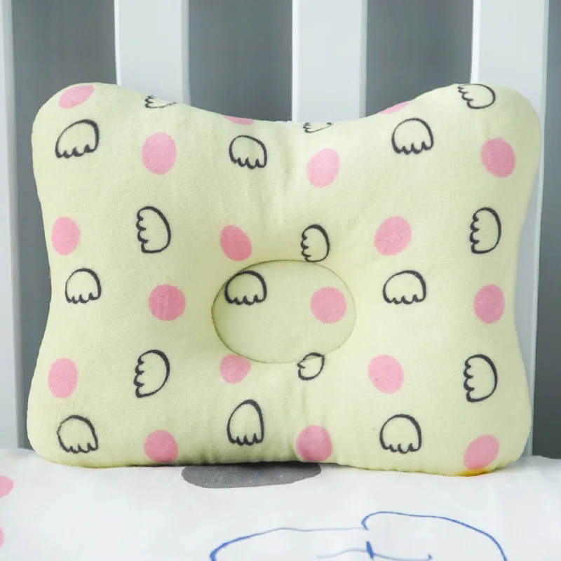 Yellow pink dots Muslinlife 1 шт. постельные принадлежности детские дети подушка детская позиционер Анти ролл Спящая Подушка Шея ГОЛОВА детская подушка многофункциональная Прямая поставка - Цвет: Yellow pink dots