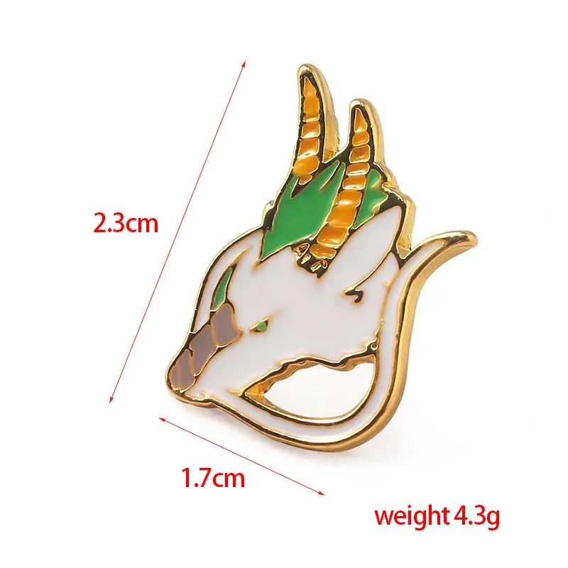 

Spirited Away Brooches Miyazaki Enamel Cyan Dragon Backpack Denim Pin Pin Badge Jewelry Gift Friend