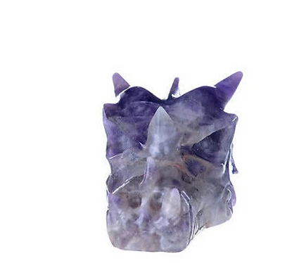 Природный аметист Дракон Череп/голова Хрустальный лечебный резьба | Дом и сад