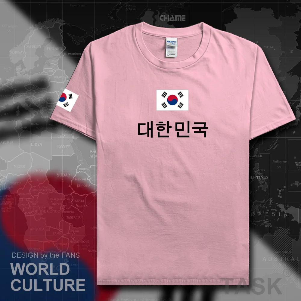 Футболки из Южной Кореи для мужчин KOR, футболки из Джерси, хлопок, футболка для поклонников встреч, одежда для фитнеса, корейский флаг
