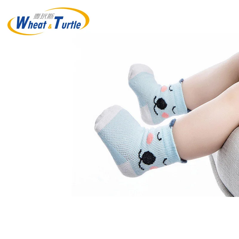 Хлопковые нескользящие носки для новорожденных детские носки-тапочки милые носки для маленьких мальчиков и девочек с рисунками животных