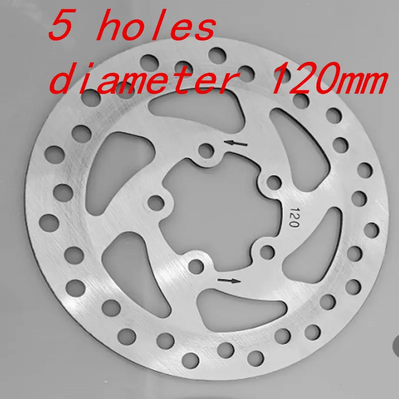5 holes 120MM M365 Pro задние колеса дисковый тормоз для оригинального Mijia M365 xiaomi электрический скутер тормозной рычаг колодки с винтами - Цвет: 5 holes 120MM