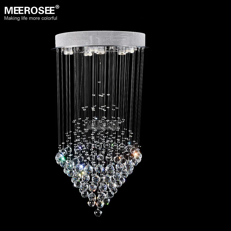 Современная хрустальная люстра K9 длинная прозрачная Хрустальная осветительная