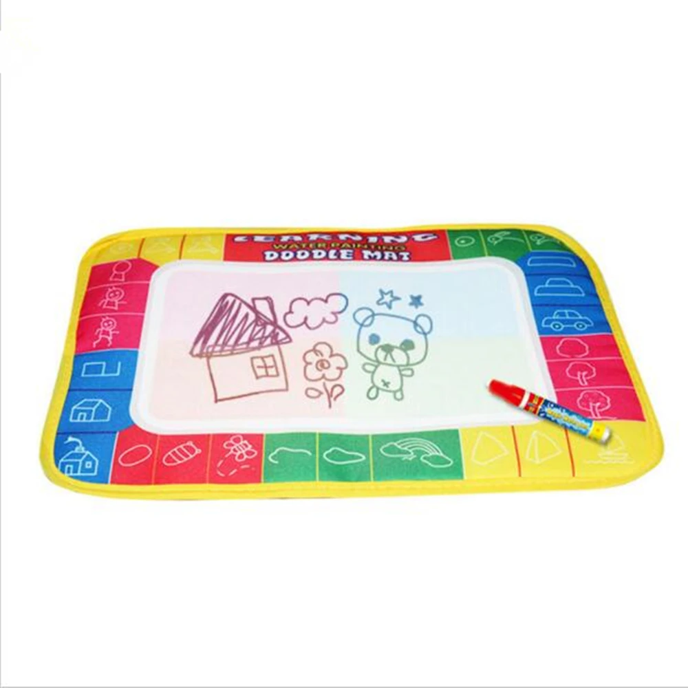 Free shipping 29X19cm 4 color Water Drawing Toys Mat Aquadoodle Mat&amp1 Magic Pen/Water board/baby play mat pen | Игрушки и хобби