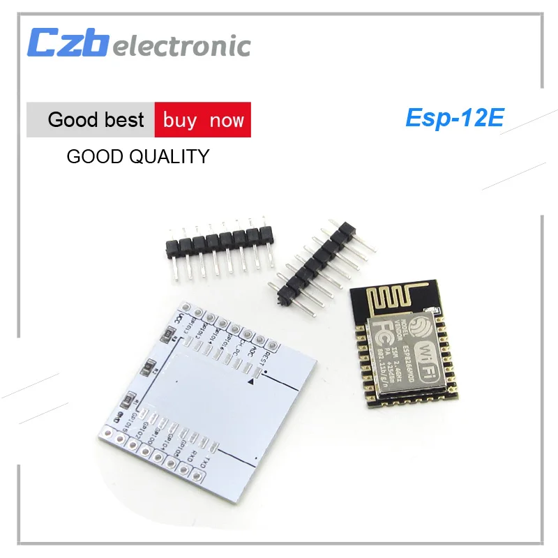 ESP8266 ESP 12E Беспроводной WI FI модуль 3 V с дополнительной 6 ввода вывода SPI совместимый