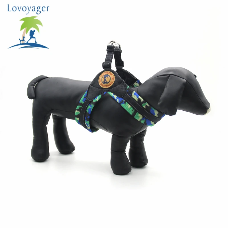 Камуфляжная сетчатая шлейка для собак среднего размера удобный светоотражающий