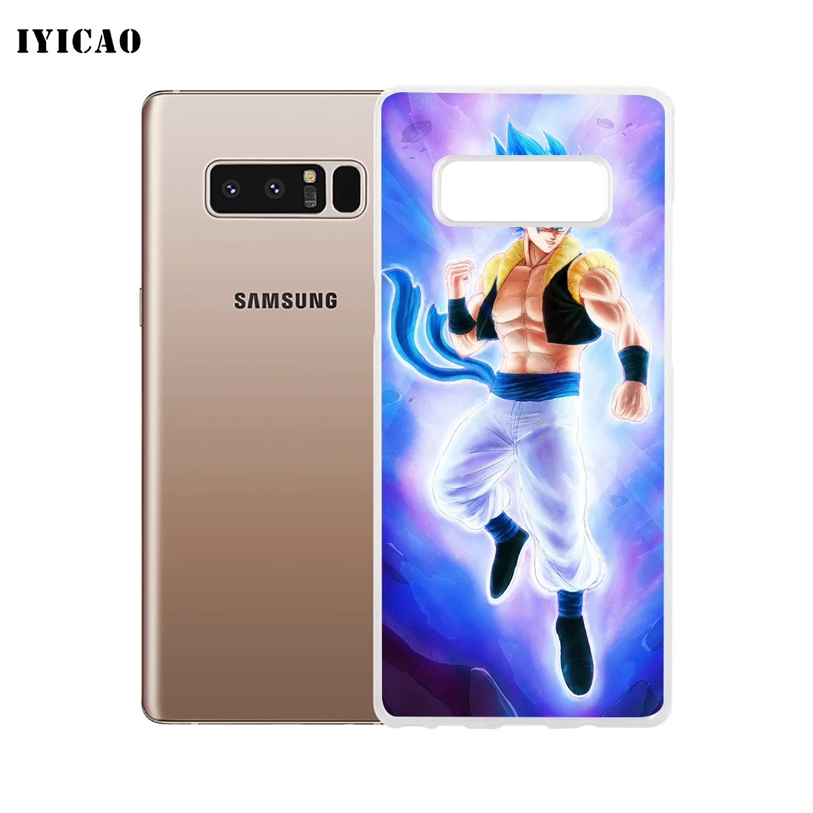 Мягкий силиконовый чехол IYICAO Gogeta Dragon Ball для телефона samsung A5 A6 Plus A7 A8 A9 J3 J5 J7 Note 8 9