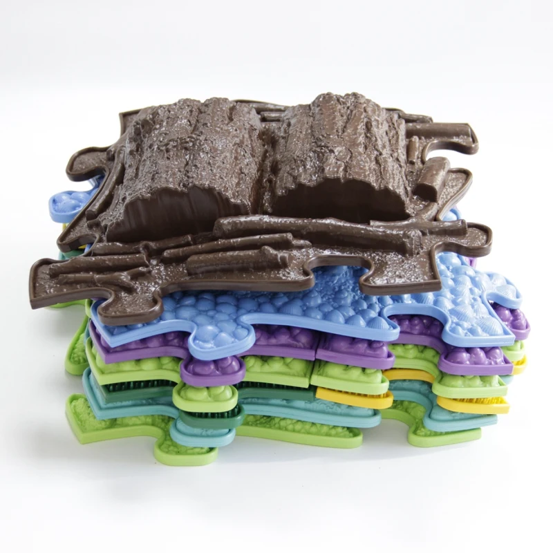 Детский массажный коврик ИграПол набор Микс (16 пазлов)|Коврики развивающие| |