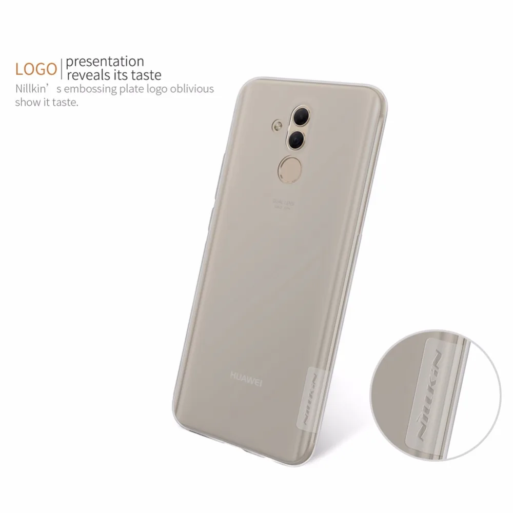 Чехол для huawei mate 20 Lite NILLKIN Nature TPU ультратонкий прозрачный мягкий чехол с розничной