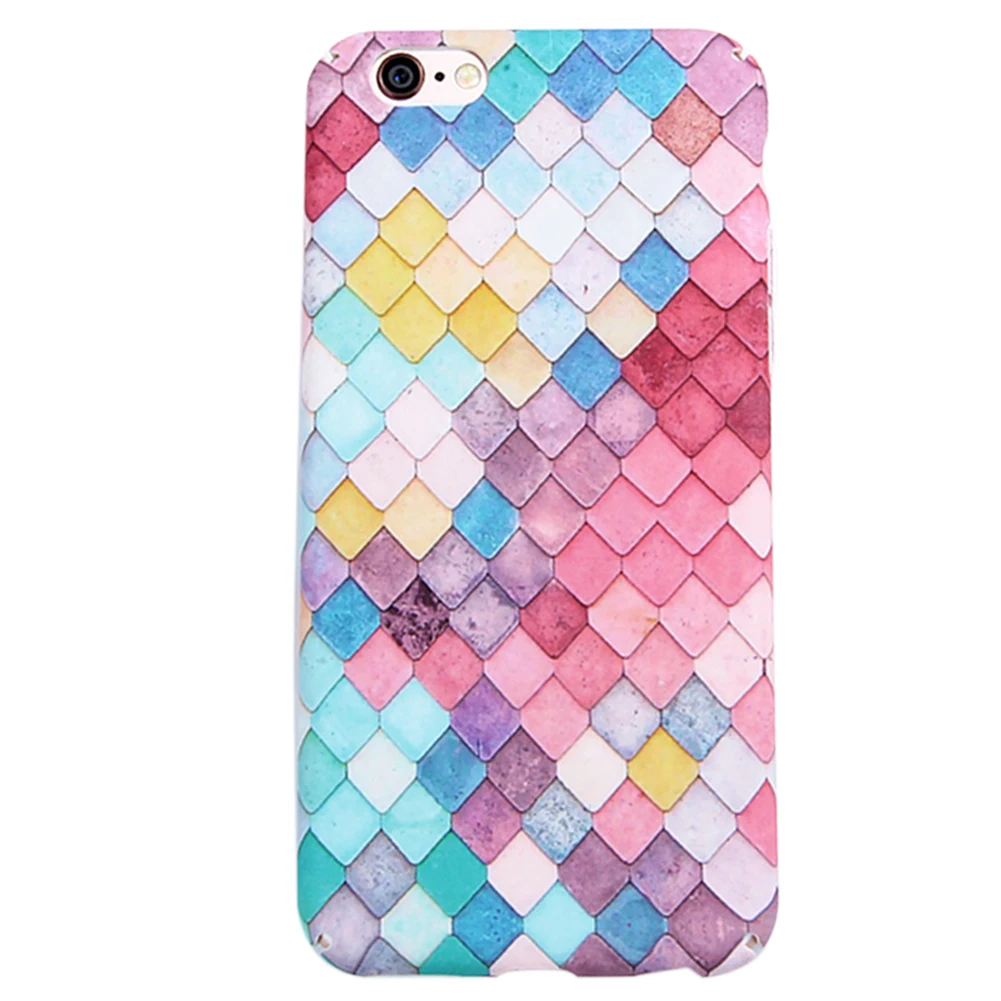 Модные яркие 3D весы чехол для телефона s iPhone 6 6s 7 Чехол девочек в Корейском Стиле