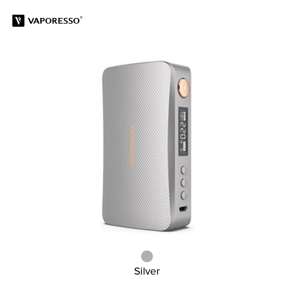 Silver 220 Вт Vaporesso роскошный мод Vape Box Mod power от Двойной 18650 батареи, совместимы с 510 атомного электронной сигареты - Цвет: Silver
