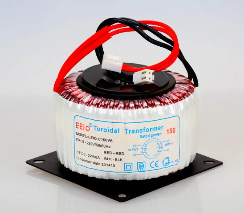 22V транформер 150VA тороидальный трансформатор медь пользовательский трансформатор 220V вход 22V 6A трансформатор питания