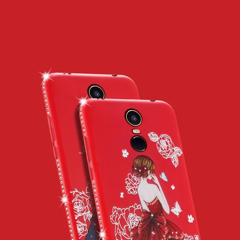 Чехол HeyJingles для Xiaomi Redmi Note 4x Защитная мягкая Красивая юбка девочек милый