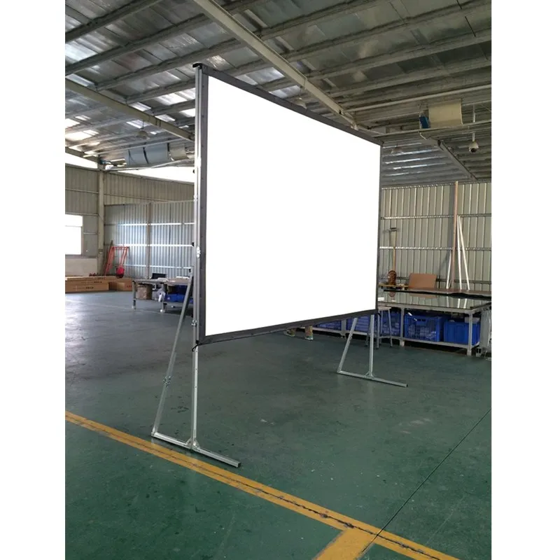 Задний проекционный экран 200 &quot4K Портативный Крытый/Открытый кинотеатр быстро