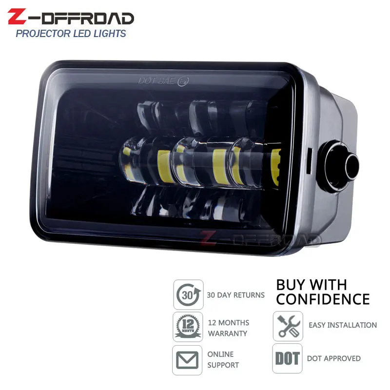 4 дюйма прямоугольный светодиодный бампер туман светильник для Ford F150 2015 2016 2017 2018