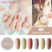 10gbox very fine 6 in 1 sweet candy girl nude series nail dipping powder easier operate natural dry dip powder do not lamp cure