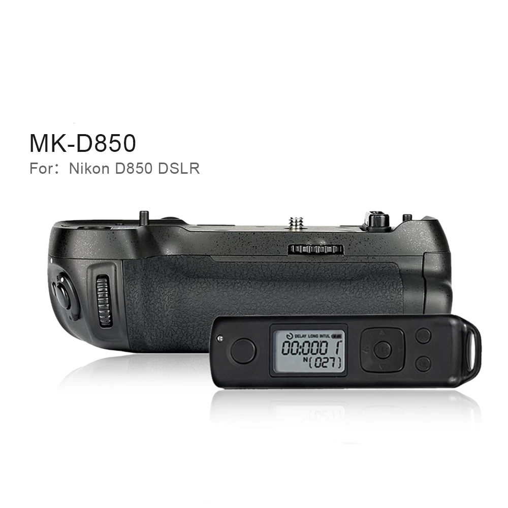 Вертикальная ручка для фотосъемки Meike MK D850 Pro с беспроводным пультом