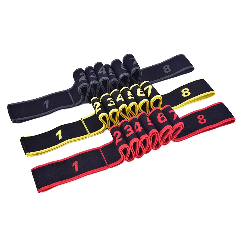 

Gymnastics Adult Latin workout Training Bands Pilates Yoga Stretch Resistance Elastic Bands For Fitness