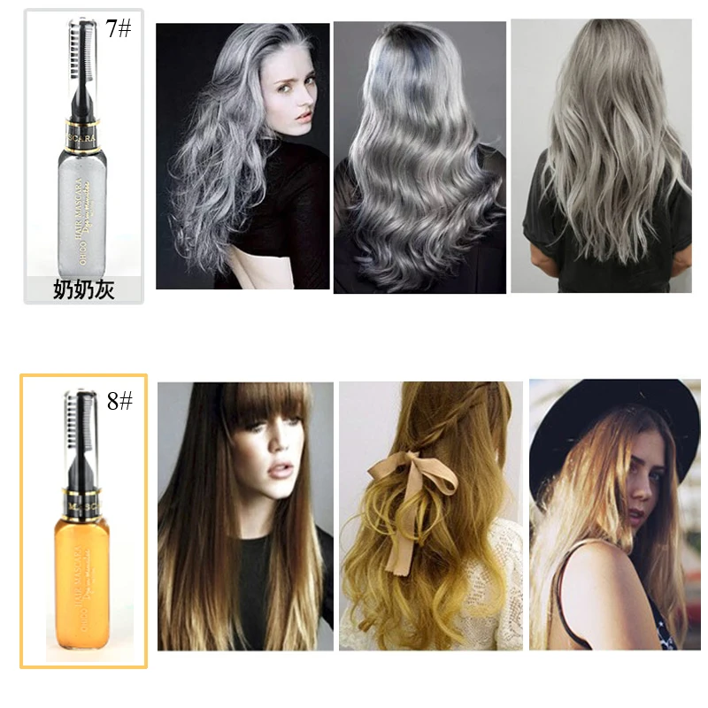 Одноразовая краска для волос 13 видов цветов временная Нетоксичная сделай сам