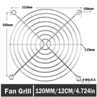 2 шт. Gdstime 120x120 мм ПК чехол для компьютера веер металлическая накладка на палец защитная решетка 120 мм 12 см