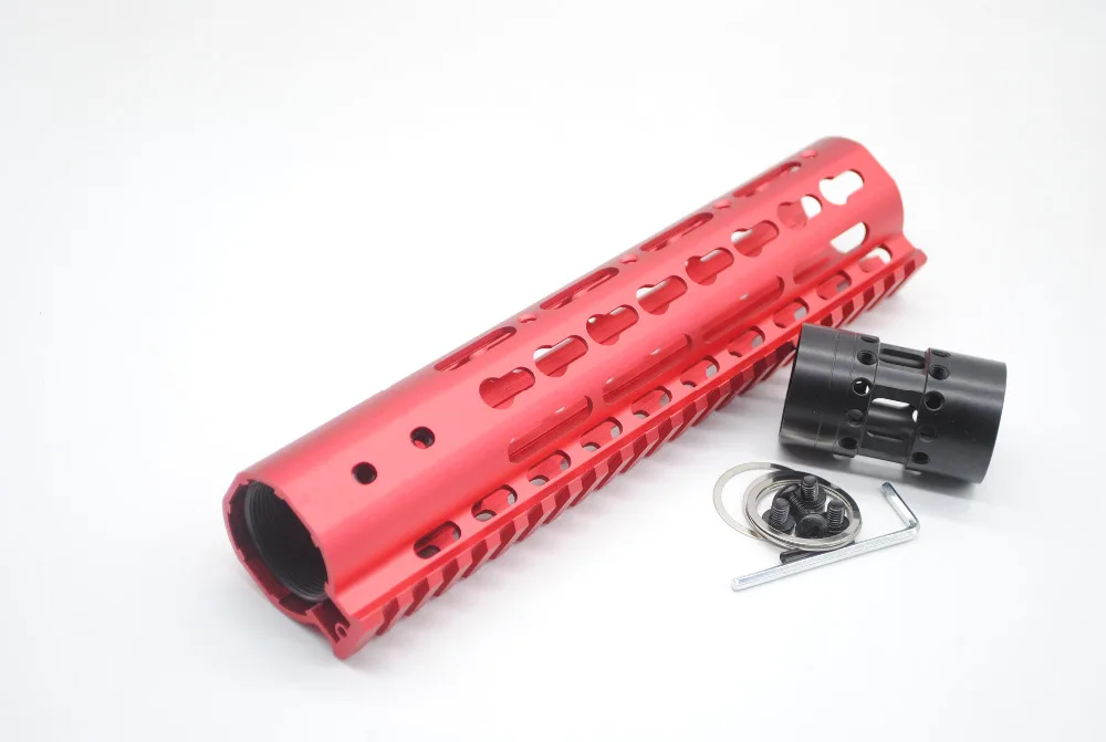 

AR15 9-дюймовая красная накладка Keymod для крепления на планку Пикатинни. 223 Бесплатная доставка