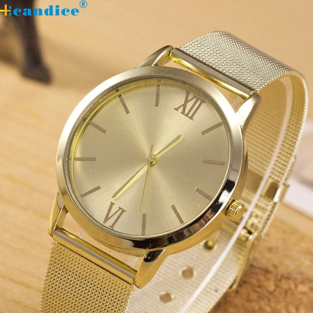 Великолепные Relojes Mujer модные часы женские золотые из нержавеющей стали наручные