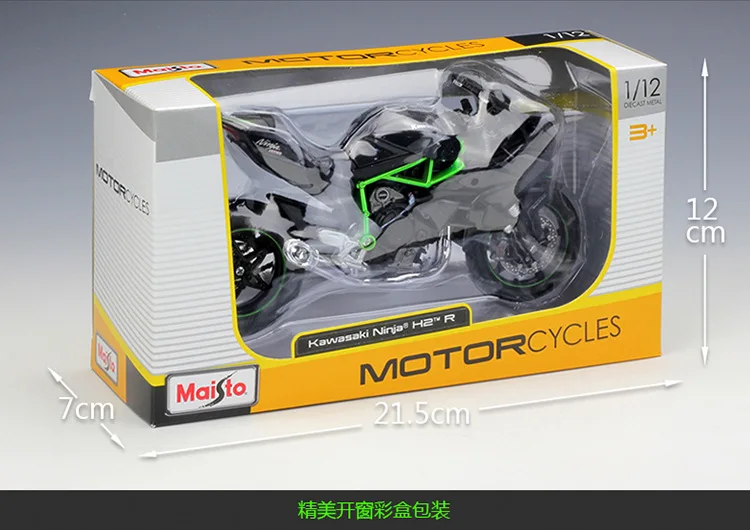 Модель мотоцикла MAISTO в масштабе 1/12 игрушки Kawasaki Ninja H2R литые под давлением