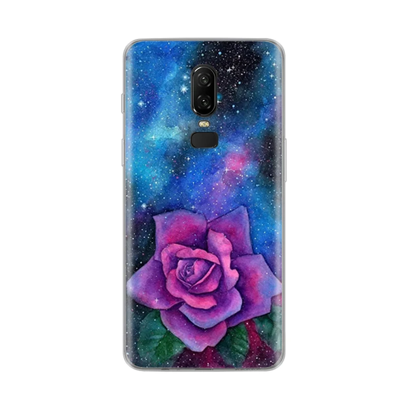 silicon case for oneplus 6 cover Coque one plus etui oneplus6 green leaves cute funny dog cartoon | Мобильные телефоны и