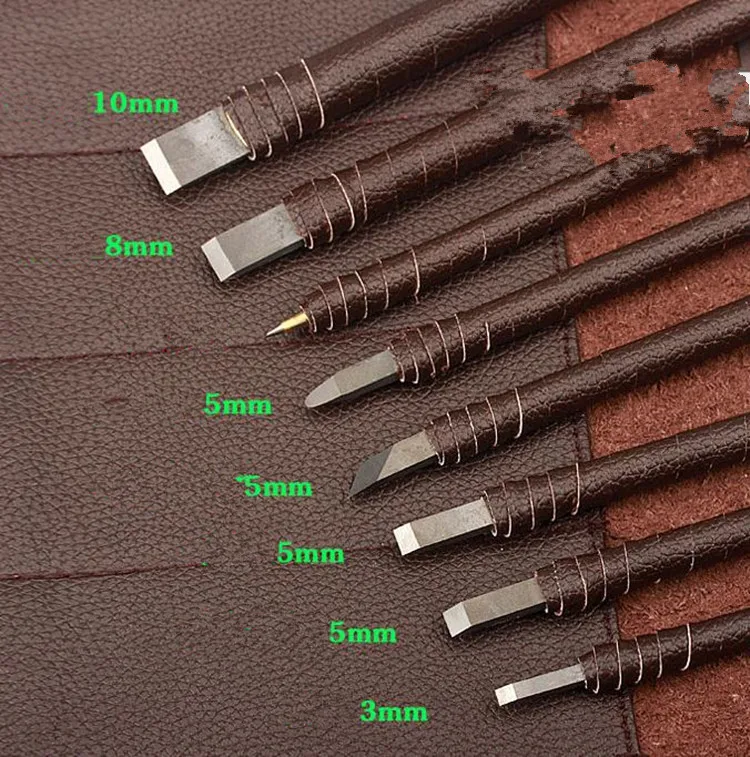 8 шт. уплотнительный инструмент для резьбы нож набор по дереву|tool chisel|chisel wood carvingwood