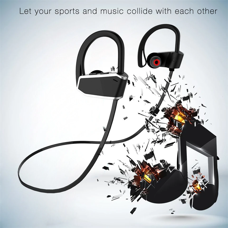 HD стерео Bluetooth наушники Спорт работает гарнитура Беспроводной для Открытый