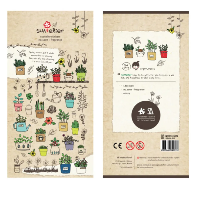

1 x SONIA Gardening paper sticker DIY decorative sticker for album scrapbook kawaii stationery diary sticker