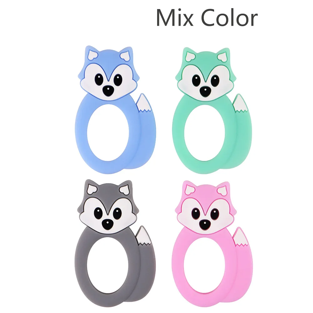 yyy941-mix Новинка, 10 шт., силиконовый прорезыватель, Прорезыватель для зубов, ожерелье, игрушки, Битер, bpafree, жевание, медсестры, подарок, пищевой силикон, животные, Прорезыватель зубов в виде звезды - Цвет: yyy941-mix