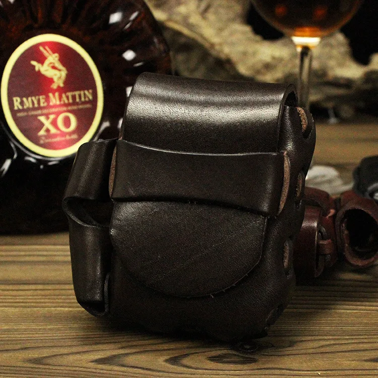 

Retro Cigarette Box Handmade Cowhide Exquisite Gift Cigarette Cases