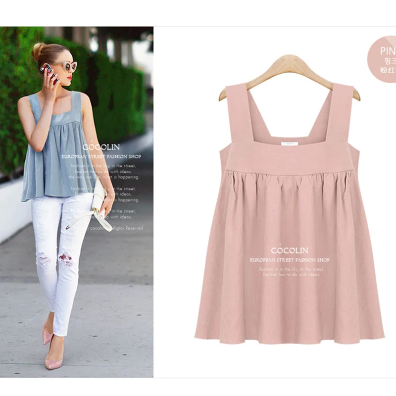 2017 Summer Plus Size Women Tank Tops Bustier Backless Halter Sleeveless Top Female Sexy Casual 5XL Blue Pink Large | Женская одежда