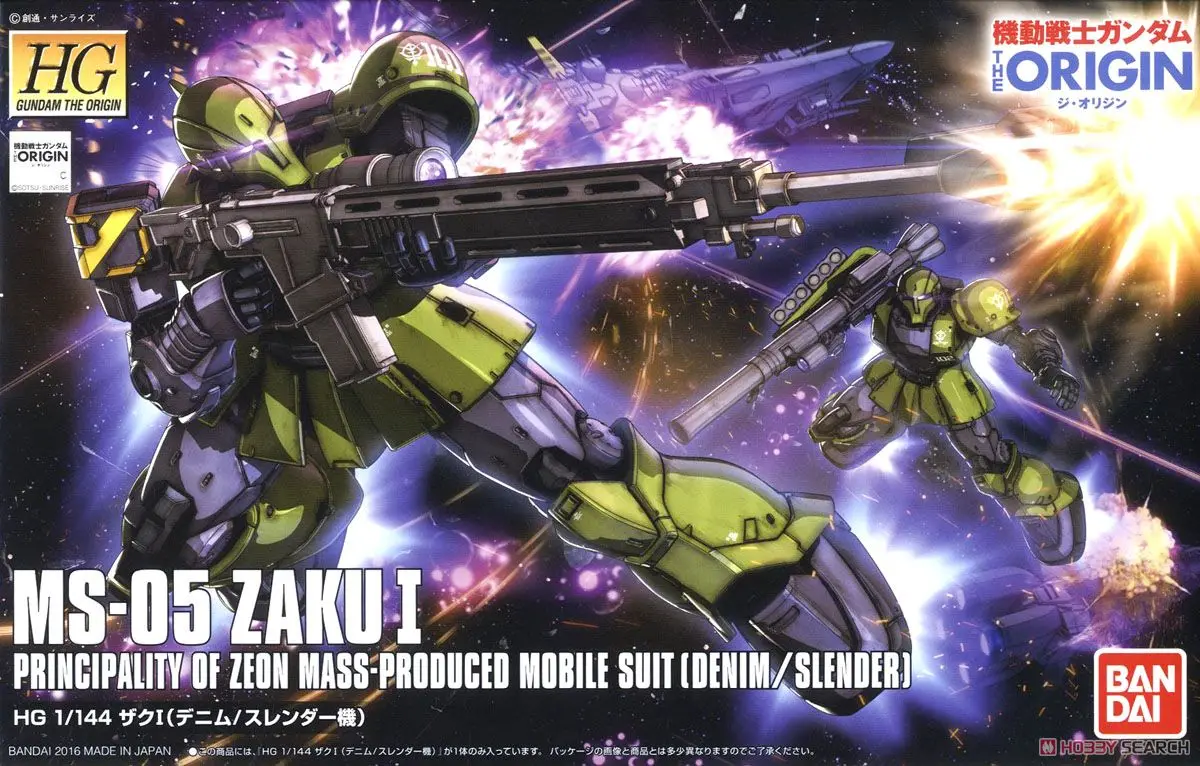 Bandai Gundam HG 1/144 GTO Zaku I джинсовые/Стройный мобильный костюм сборные модели наборы
