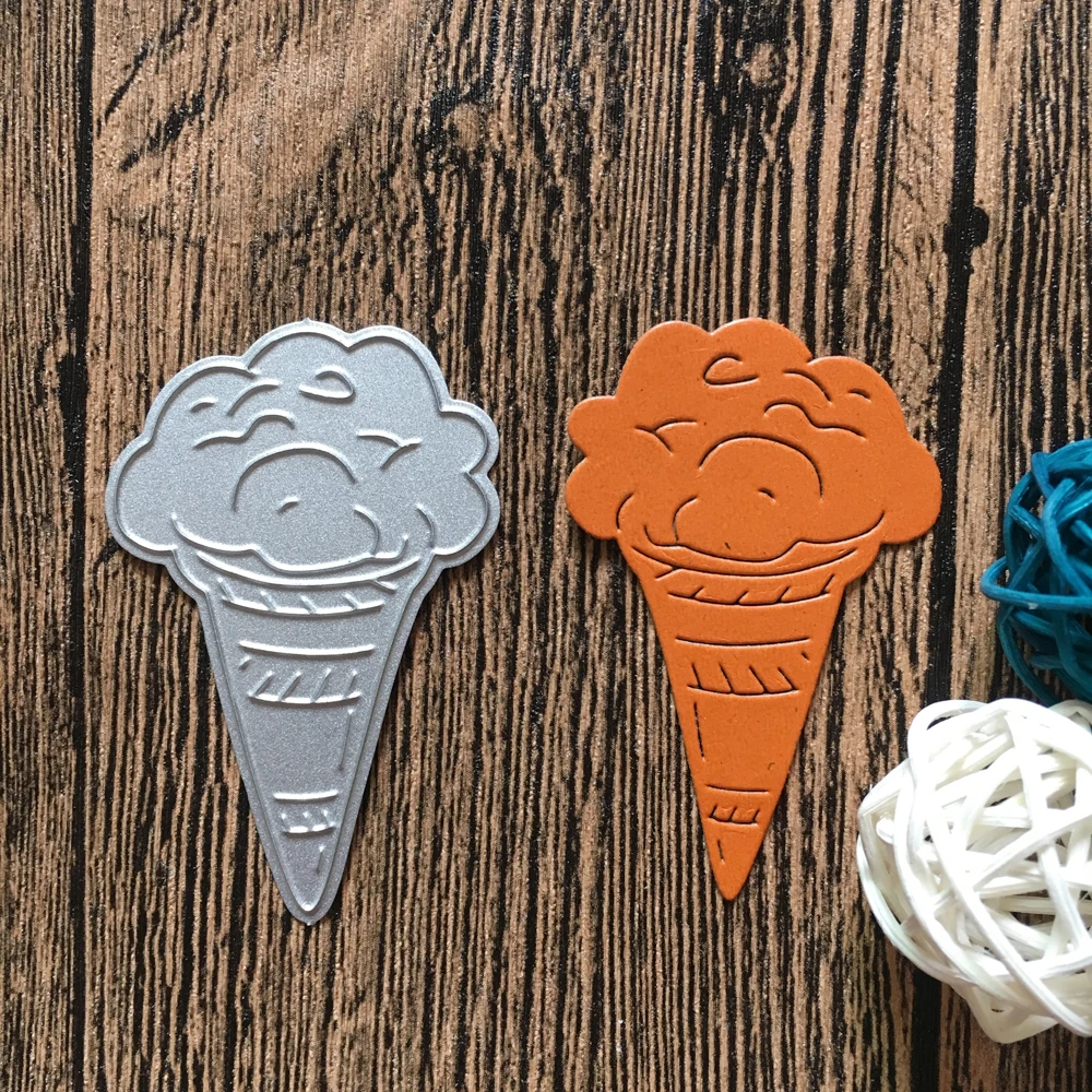 Горячие шт мультфильм Мороженое Вид шаблон металлические режущие трафареты DIY