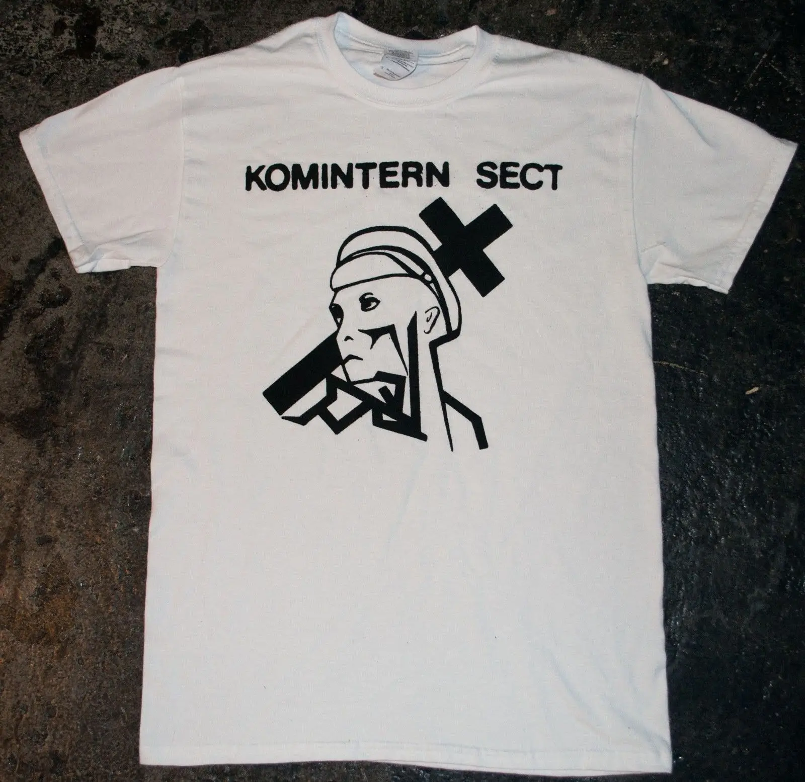 Komintern Sect футболка с надписью logo' (панк камера nabat evil hardcore kbd)|Мужские футболки| |