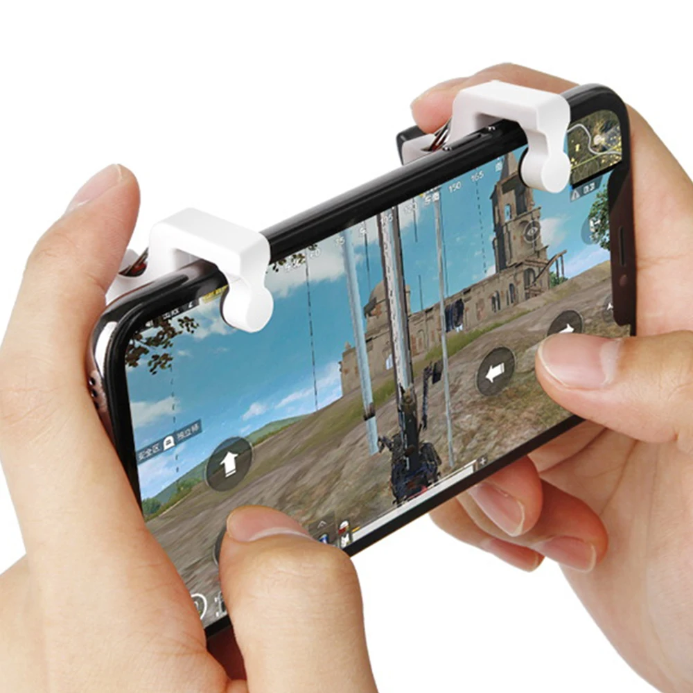 Новинка 2 шт. PUBG мобильный Джойстик Android L1R1 триггер огонь Кнопка контроллер L1 R1
