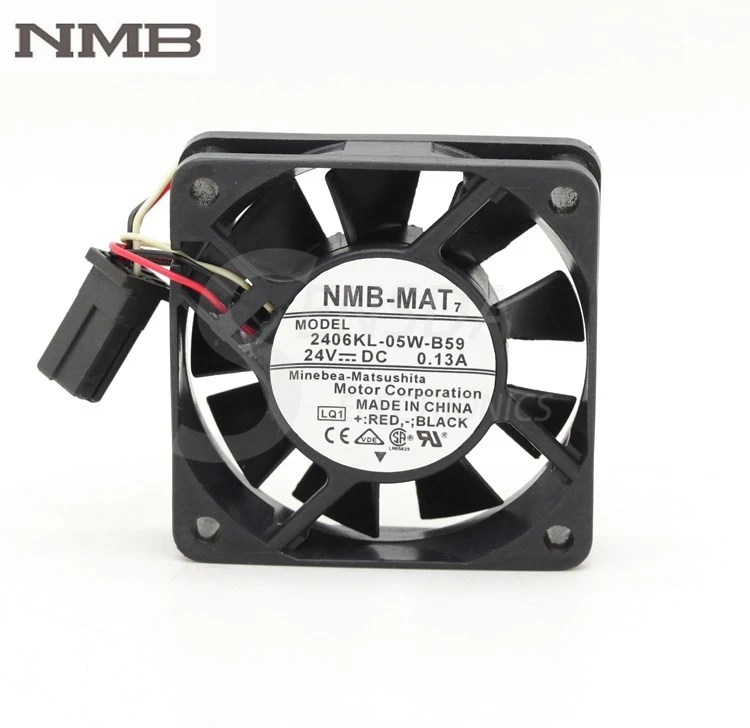 

Для NMB 2406KL-05W-B59-LQ1 6 см 24В 0.13A серверный компьютер ПК корпус процессора Охлаждающие вентиляторы