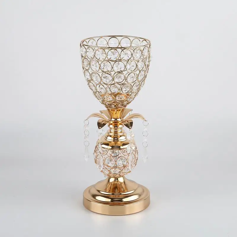 31cm height Peandim кристаллы подсвечники золотой канделябр Свадебная вечеринка стол центральные подсвечник для дома свеча Стэн - Цвет: 31cm height