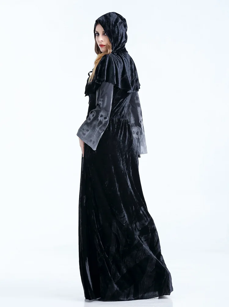 Готический костюм ведьмы платье для взрослых женщин а также костюмированных